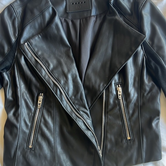 Faux Leather Moto Jacket - Picture 1 of 6